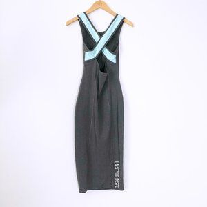 Lululemon Picnic dress crossed Bodycon Gray Mint 4